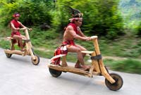 Local-villagers-in-their-makeshift-motorcycle-race-down-the-hills-of-Ifugaoe