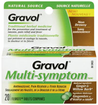 Gravol settles the stomach