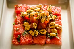 Watermelon-and-peanut-chaat-salad