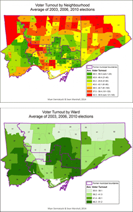 Low immigrant voter turnout in TO