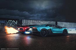 Chrome-Ferraris-and-camo-Lamborghinis-A-wild-ride